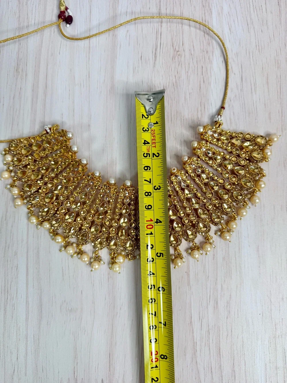 Gold Pearl-Accent Choker Necklace - Women Jewelry